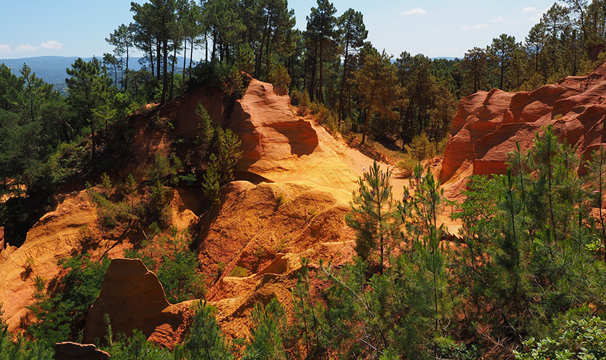 Autour du Mas des Grès - Roussillon, les ocres